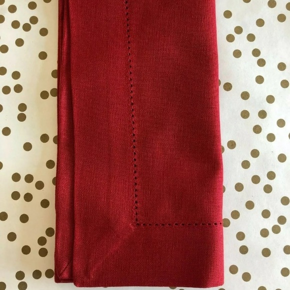 ❤️ Set of 11 NEW Lunares Cotton Hemstitch Napkins - Picture 2 of 7